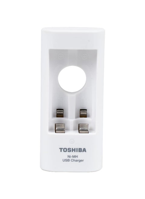 2 Pieces - Rechargeable Battery With Usb Charger Aa 2000Mah