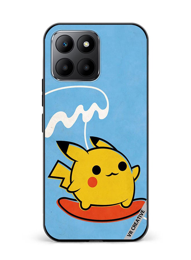 VR CREATIVE Protective Case Cover For Honor 70 Lite Pikachu Surfing 1  Design Multicolour - Image 1