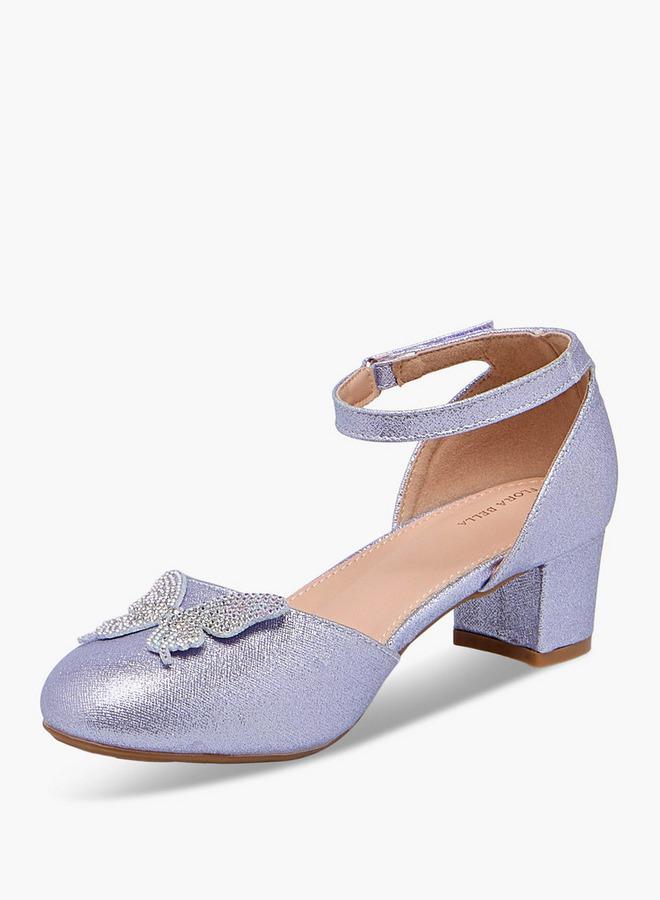 Flora Bella By Shoexpress Girls Block Heel Shoes - Image 4
