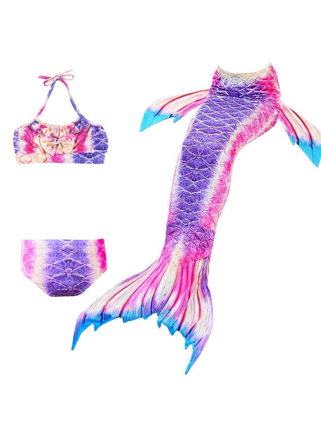 Mermaid Costume Dress - Girls Mermaid Fishtail Costume Dress - DH38, 120 - Princess Dress Up, Halloween Cosplay, Fancy Party Wear, Birthday Costume, Fantasy Outfit Swimsuit - Image 5