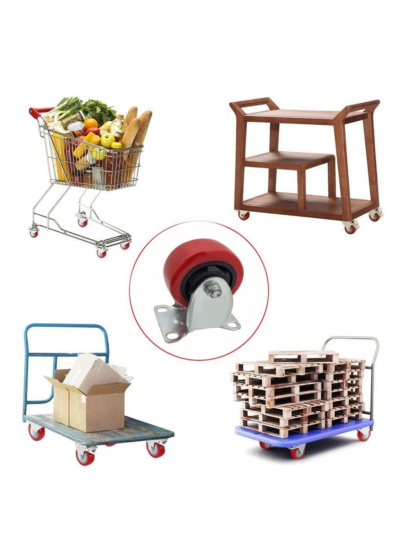 THOISEWELT THOISEWELT Industrial Trolley Heavy Duty Caster Wheel Heavy Loding Transfer Capcitiy Fix Caster Wheel Wheel Size 6 x 2 In  - Image 5