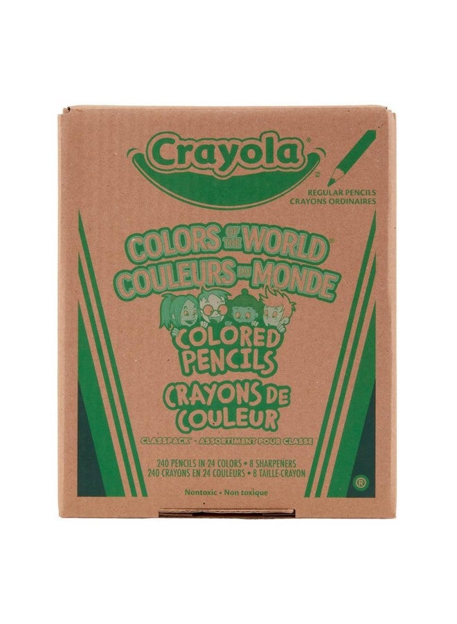 Crayola Colors of the World Skin Tone Colored Pencils Classpack (240ct), Bulk Colored Pencils for Classrooms, Teacher Supplies, Gifts - Image 2