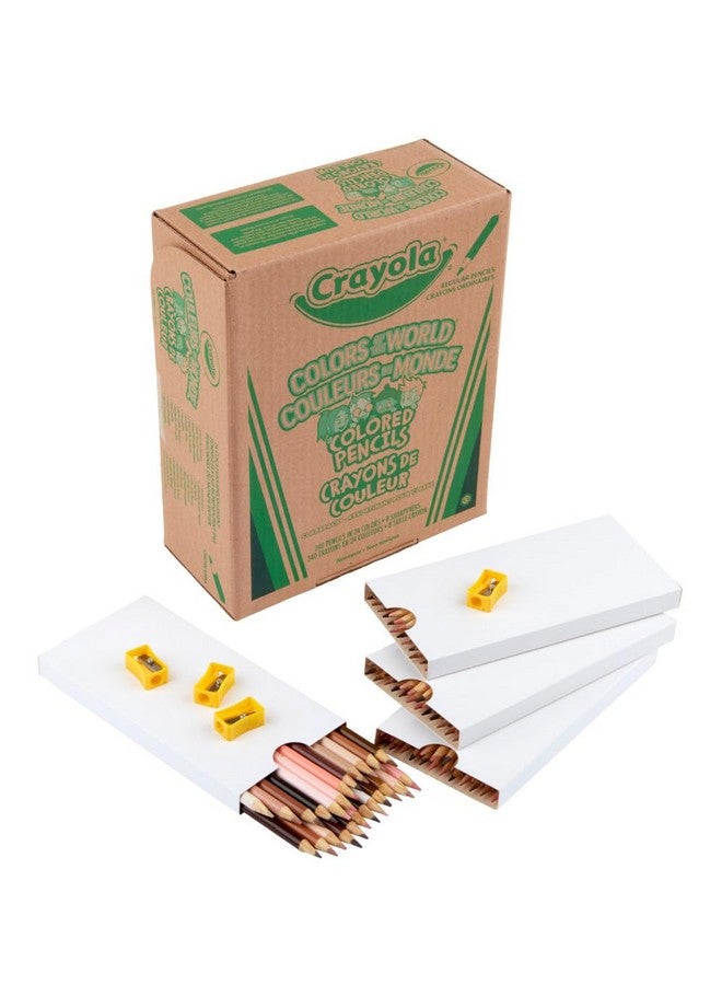 Crayola Colors of the World Skin Tone Colored Pencils Classpack (240ct), Bulk Colored Pencils for Classrooms, Teacher Supplies, Gifts - Image 1