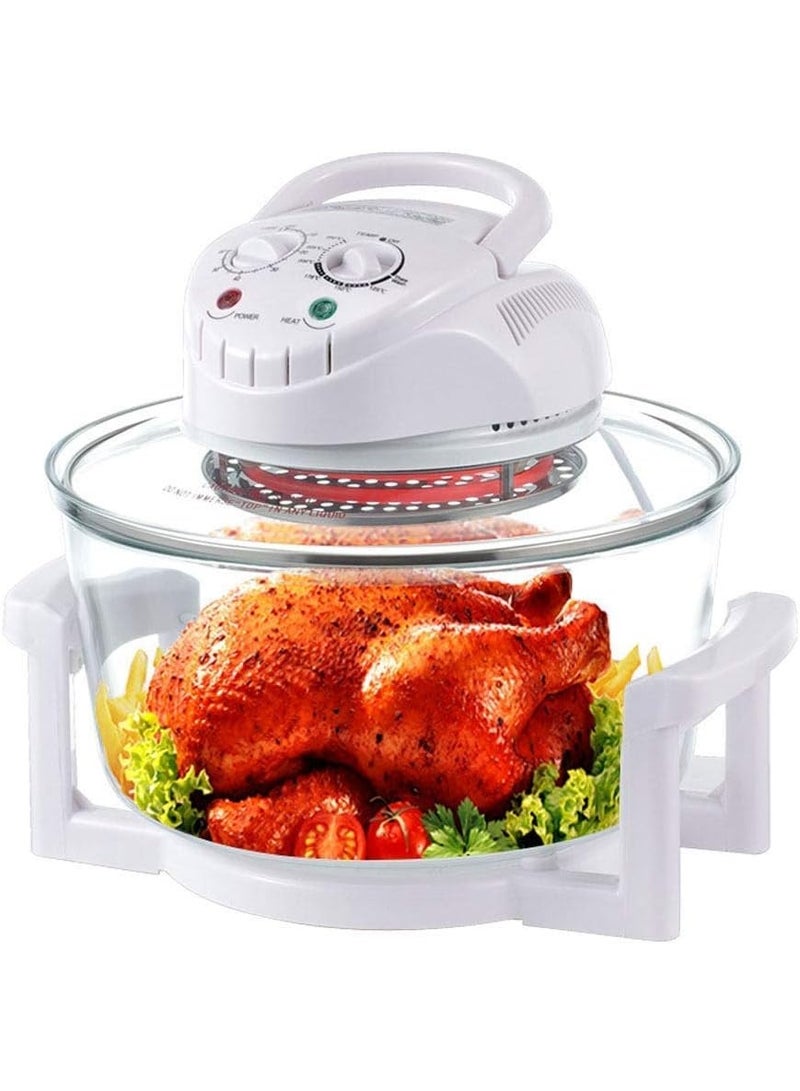 Hope Turbo Halogen Low Fat Oven, 12 Litres, 1300W, Air Fryer Cooker with Triple Cooking Power - Image 1