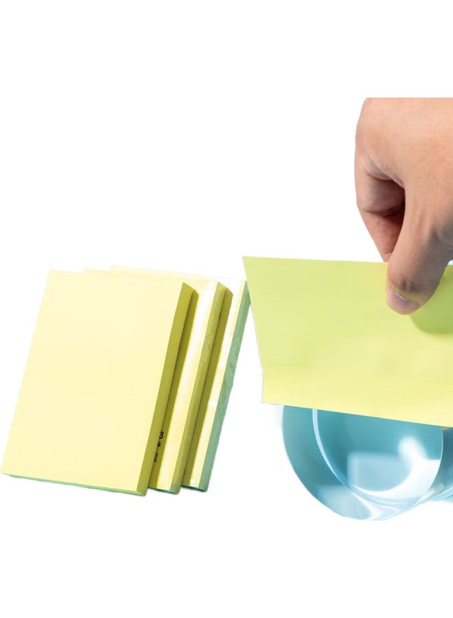 Comix 12 Packs Colorful Sticky Notes, 76*101Mm Large Size, Self-Adhesive Memo Pads/Message Papers, Office Supplies, D5003, Yellow - Image 2