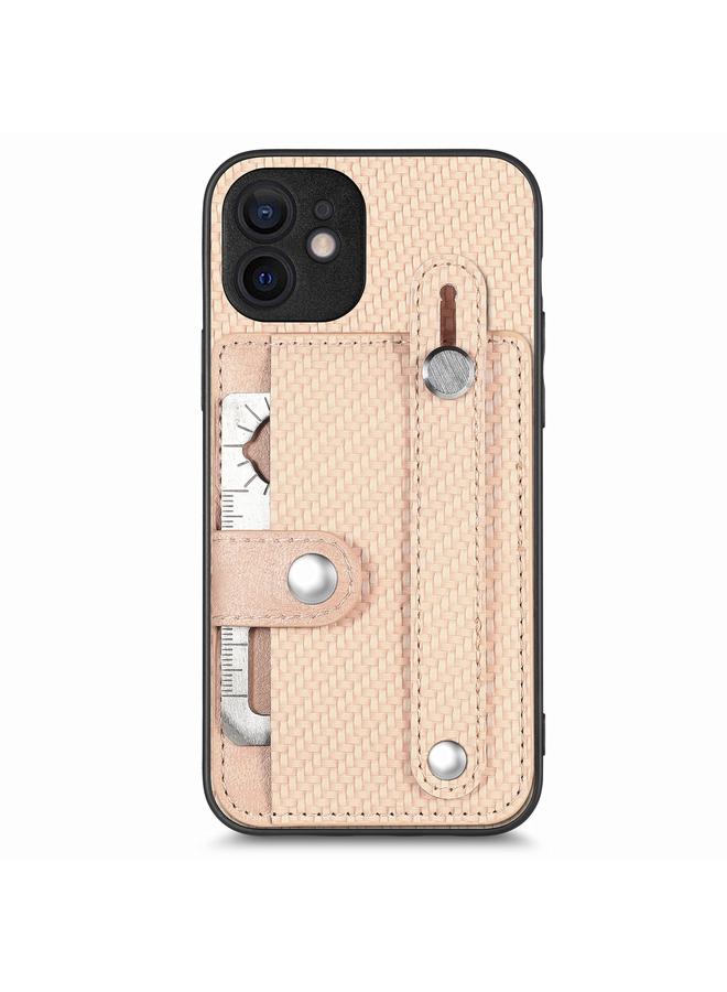 اس-توب جراب لهاتف iPhone 12 mini مزود بسوار معصم ومسند ومحفظة بطاقات وغطاء خلفي وحافظة هاتف مع سكين أداة - Image 1