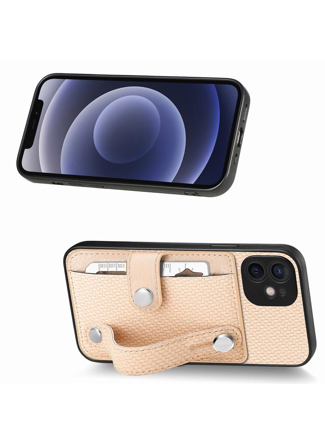 اس-توب جراب لهاتف iPhone 12 mini مزود بسوار معصم ومسند ومحفظة بطاقات وغطاء خلفي وحافظة هاتف مع سكين أداة - Image 2
