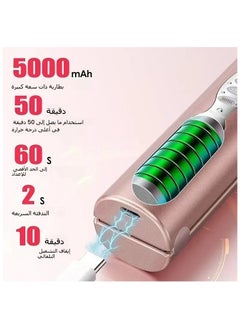 General Titanium Cordless Hair Straightener USB Rechargeable Portable Curling Wand Dual-purpose Splints  - Image 2