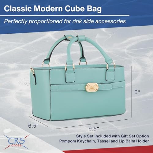 CRS Cross Rink Side Tote. Ice Skating Accessory Bag-Figure Skating, Roller, Inline Skaters, Dance, Cheer.Organizes Guards Water Bottle Phone (Rink Side Tote, Sea Foam) - Image 5