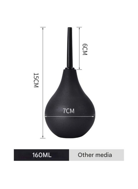160ML Medium Enema Ball Set Enema Cleaner Enema Set Unisex [Black] 1 Piece