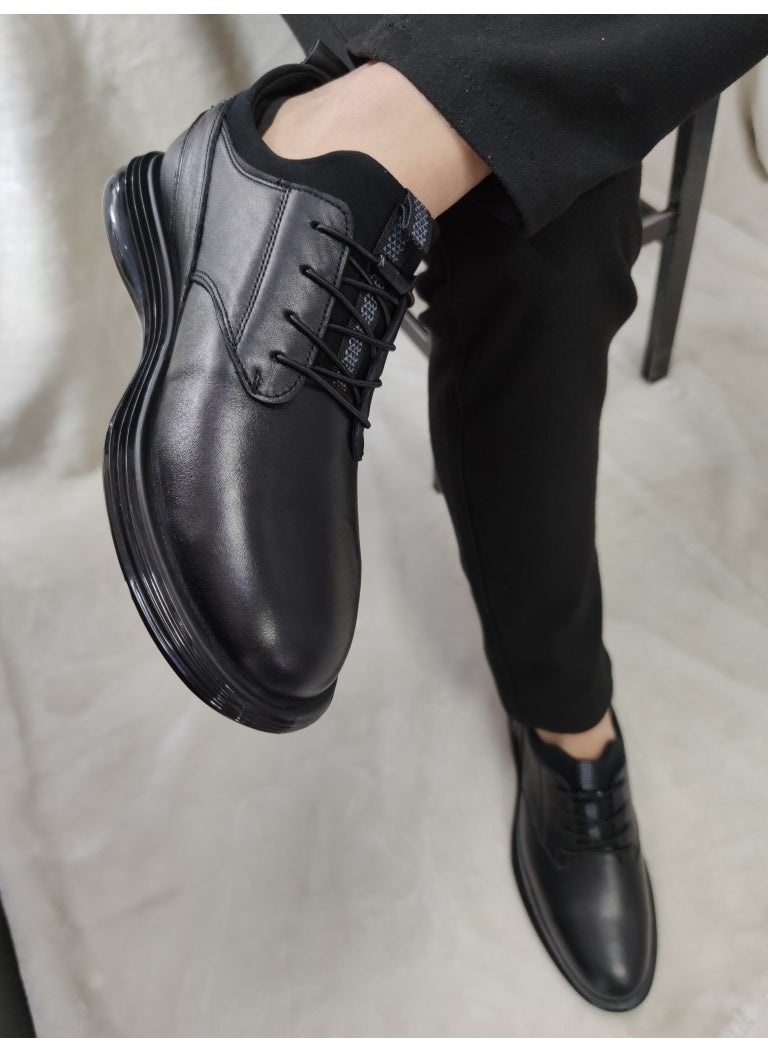VOYAGER Genuine Leather Men's Casual Daily Shoes(6222) - Black - 41  - Image 4
