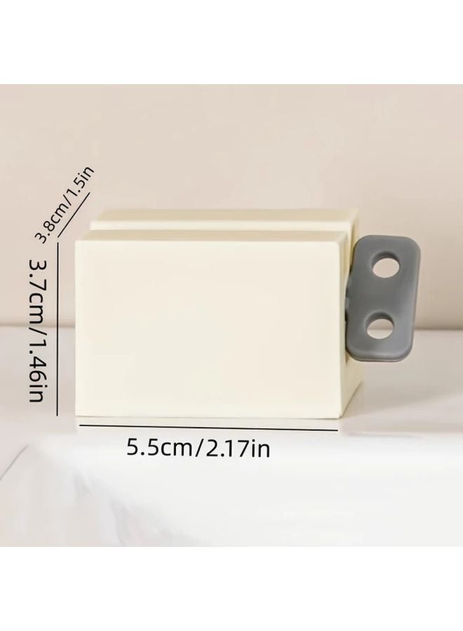 White Manual Toothpaste Dispenser Easy Squeeze Sausage Mouth Design For Bathroom Toothpaste And Facial Cleanser - Image 4