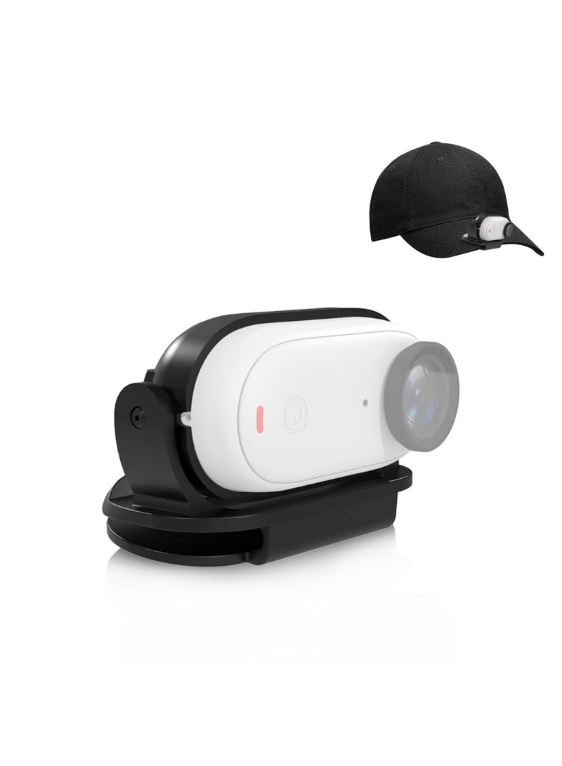 SYOSI Camera Cap Clip Magnetic Mount Bracket for Insta360 GO3/GO2, Adjustable Action Camera Baseball Cap Mount, Baseball hat Mount for Action Camera - Quick Release Hat Clip for Hands-Free Shooting - Image 1