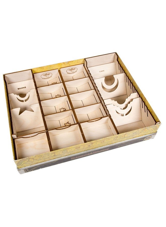 The Broken Token Game Organizer - Lords of Waterdeep Compatible Organizer, Wooden Storage Box for Tabletop Games - Image 1