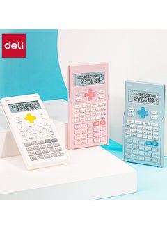 Deli Deli E1700 Exam-Compliant Scientific Calculator with 240 Functions, 10+2 Dual Line Display & 5-Year Warranty - Blue  - Image 2
