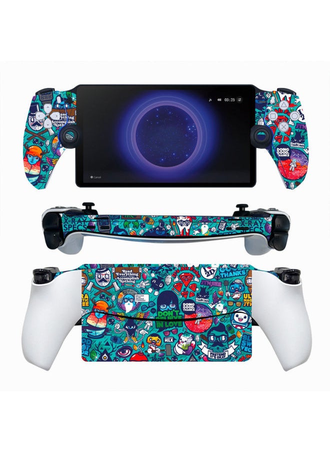 Generic PS Portal Sticker Game Machine Body Sticker Protective Film Handheld Machine Pain Sticker PS5 Portal Skin-Color:TN-Portal-0061  - Image 3
