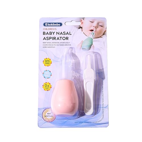 kokibebe' KOKIBEBE Baby Nasal Aspirator, Soft Silicone Nose Cleaner for Infants & Toddlers, Gentle Manual Snot Sucker, BPA-Free, Easy to Clean & Safe Nasal Hygiene Tool (Blue) - Image 1