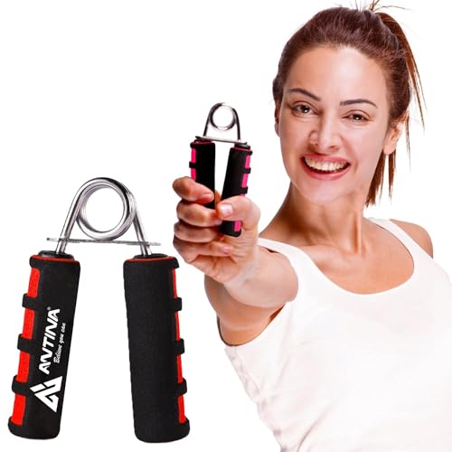 ANTINA Hand Gripper, Hard PVC Hand Grip For Exercise, 1 Piece Foam Hand Gripper, Hand Gripper For Exercise, Hand Gripper For Strengthen For Men, Women, Boys, Girls (Red) - Image 1