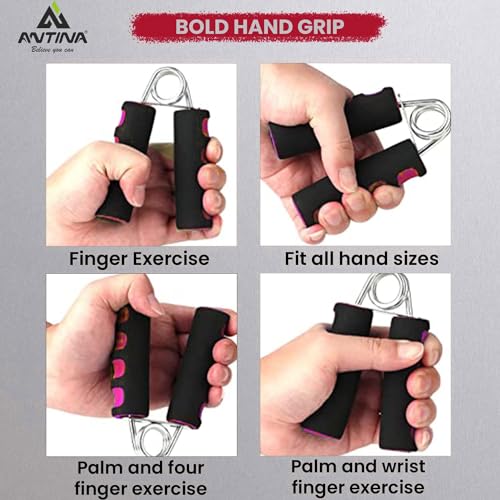 ANTINA Hand Gripper, Hard PVC Hand Grip For Exercise, 1 Piece Foam Hand Gripper, Hand Gripper For Exercise, Hand Gripper For Strengthen For Men, Women, Boys, Girls (Red) - Image 4