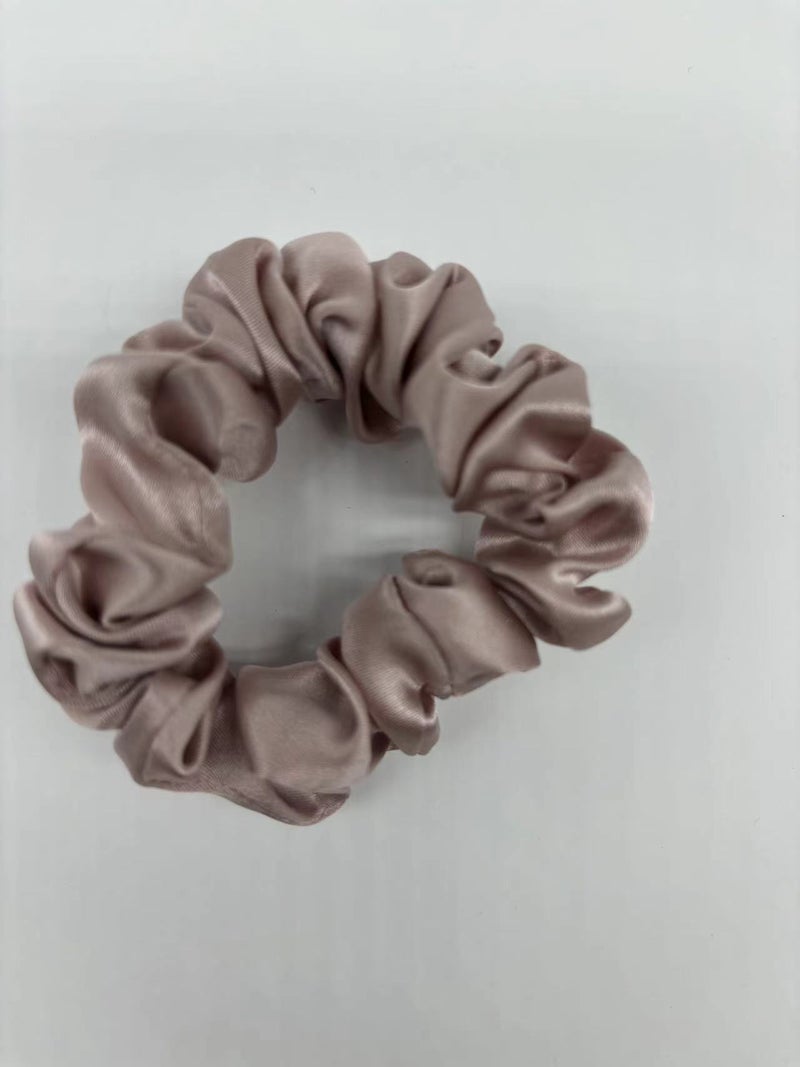 Generic Silk Hair Ties Handmade Scrunchies for Women 2cm lotus root starch color