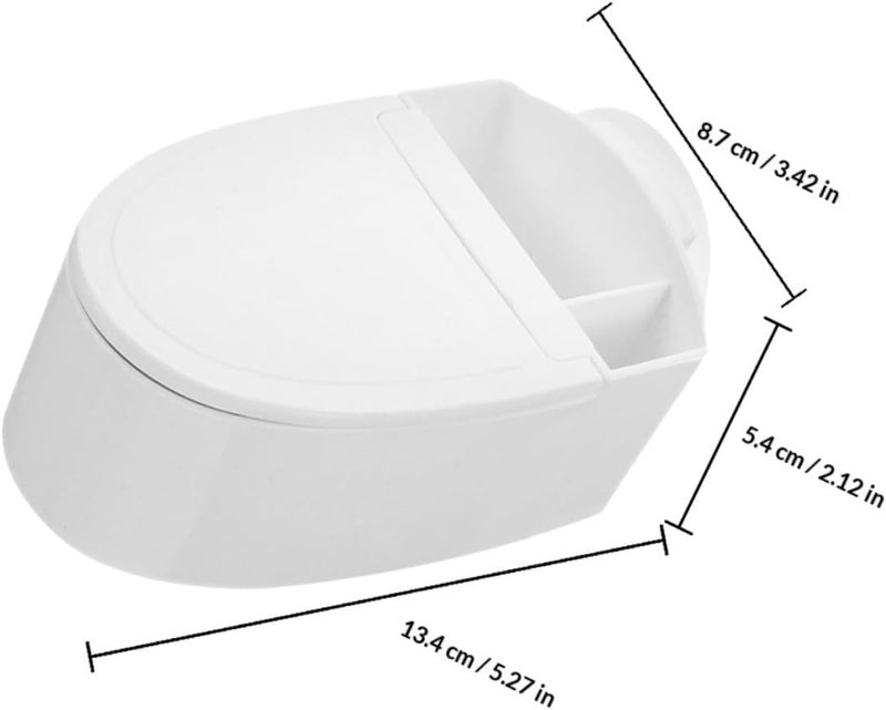 Wall-mounted Ashtray with Lid 4pcs, Metal Inner Container Bathroom and Living Room Ash Storage Holder, Indoor Smoke Disposal for Home and Office Use - Image 2