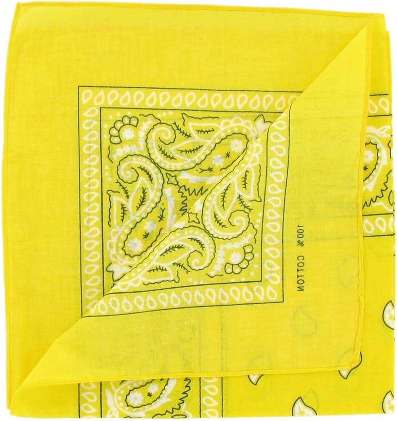 Boolavard 1s, 6s, 9s or 12 Pack Cowboy Bandanas Bandana with Original Paisley Pattern - Image 3