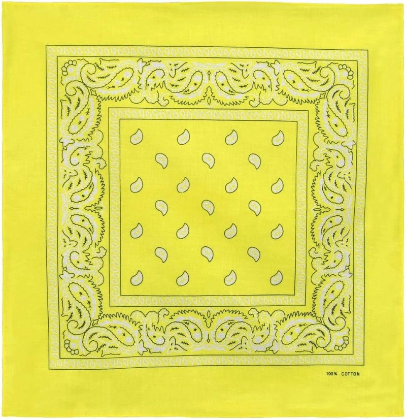 Boolavard 1s, 6s, 9s or 12 Pack Cowboy Bandanas Bandana with Original Paisley Pattern - Image 2