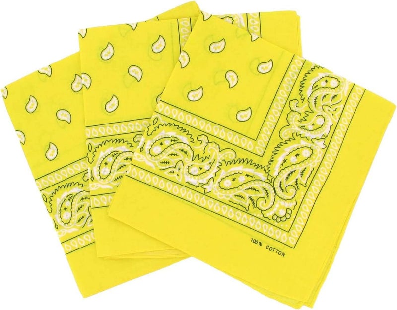 Boolavard 1s, 6s, 9s or 12 Pack Cowboy Bandanas Bandana with Original Paisley Pattern - Image 1