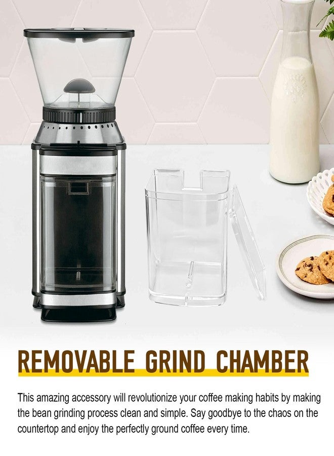 CHAR YONG DBM-8GC Coffee Grind Chamber With Top Lid for Cuisinart DBM-8P1- Removable Grind Chamber Holds Enough Ground Coffee for 32 Cups Of Coffee Food Processor Replacement Parts - Image 4