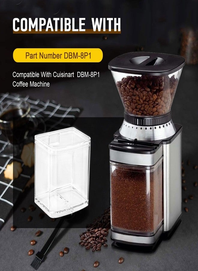 CHAR YONG DBM-8GC Coffee Grind Chamber With Top Lid for Cuisinart DBM-8P1- Removable Grind Chamber Holds Enough Ground Coffee for 32 Cups Of Coffee Food Processor Replacement Parts - Image 5
