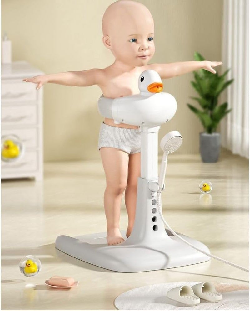 turtees Baby Bath Support Stand with Duck Design and Spine Support - Image 2