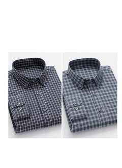 Tucano Men's Long Sleeved Pure Cotton Casual Plaid Shirt  - Image 5