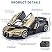 FRJV Car Toys for Boys 1 32 Diecast Cars Collectibles Car Model KitMetal Toy Car for Boys and GirlsPull Back Cars with Lights and SoundsCars for Kids Ages 35Gold - Image 4