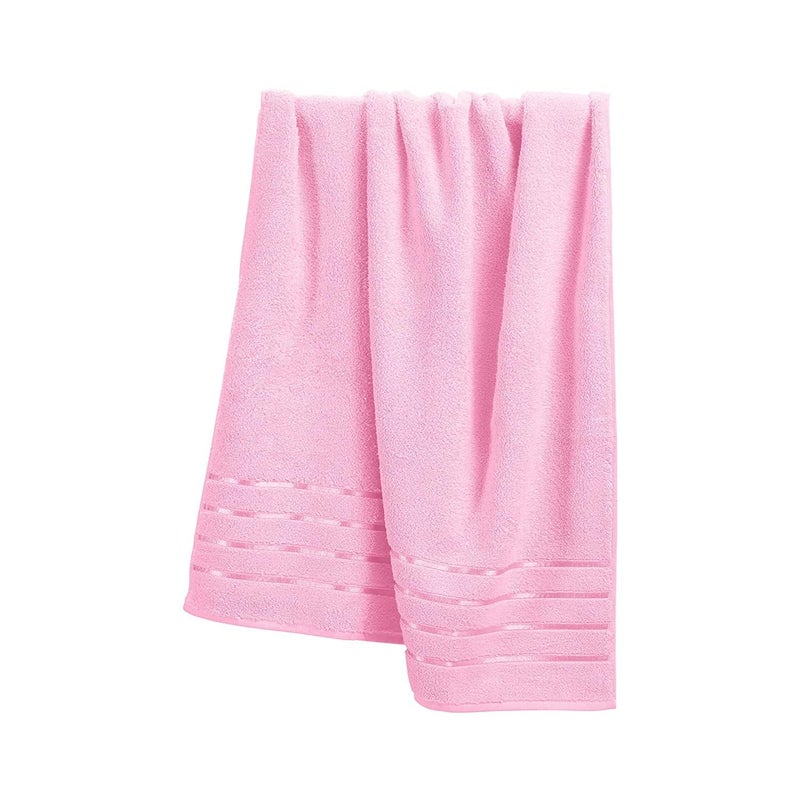 DRYHUG Bath Towel, 1 Piece, 100% Cotton, 500 GSM, Highly Absorbent, Super Soft, Plush, Pink - Image 2
