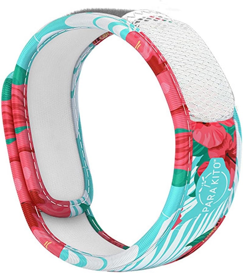 PARA'KITO Mosquito Insect & Bug Protection Wristband - Mosquito Stickers & Bug Spray Alternative - Summer Essentials, Beach Accessories, Hiking & Camping Essentials - Natural Essential Oils (Paradise)