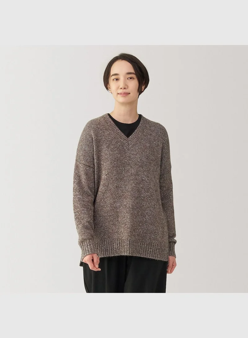MUJI Yak Blend V Neck Sweater