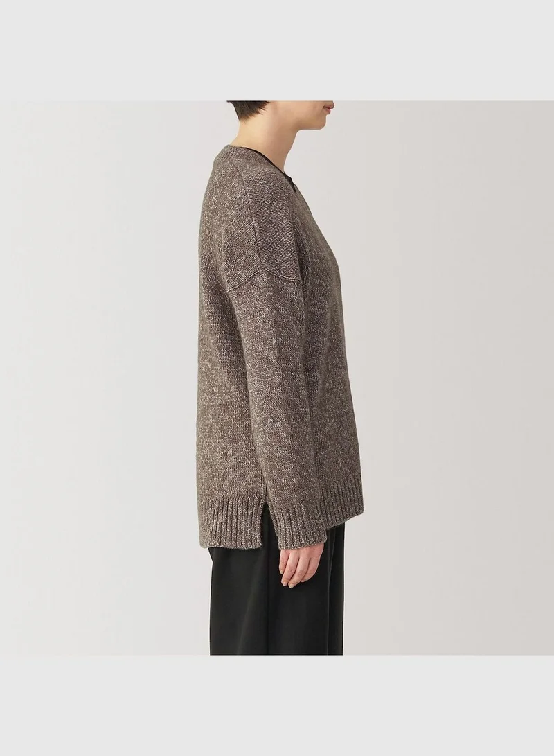 MUJI Yak Blend V Neck Sweater