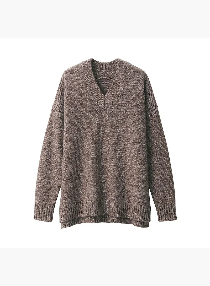 MUJI Yak Blend V Neck Sweater
