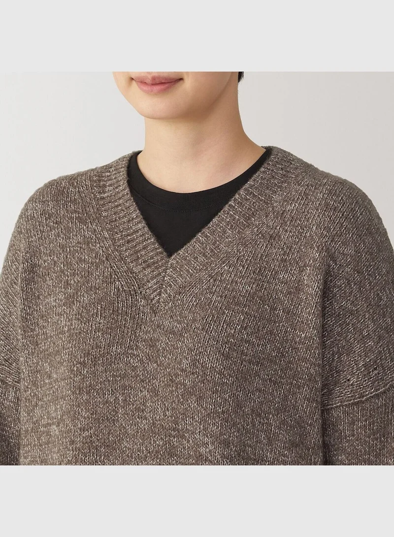 MUJI Yak Blend V Neck Sweater