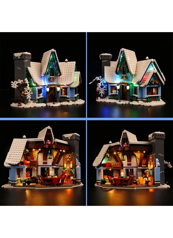 Vonado VONADO Led Light Kit Compatible with Lego Santa’s Visit 10293 Building Set (No Model),Decoration Lighting Kit Compatible with Lego Christmas Bricks (Music Version-New)  - Image 4