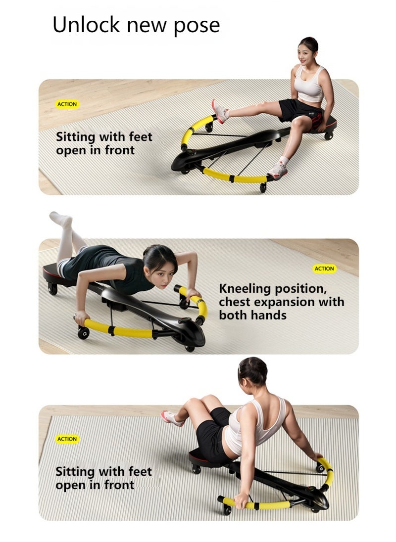 Indoor Household Automatic Rebound Lazy Abdominal Machine, Multi-Function Abdominal Curling Machine, 3-Speed Strength Adjustment, Calorie/Total Number/Time Display