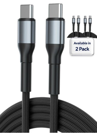 2M USB-C to Type-C Braided Cable, 60W PD Fast Charging Compatible With iPhone 15/16 Pro Max, iPad Mini 7, MacBook Pro, Samsung Galaxy S25/S24/S23 Ultra, Huawei P70 and More - pzsku/ZAE0BA883B9A47C78004CZ/45/1749307747/c7a4b699-71d1-4feb-bd53-7e7394b4df48