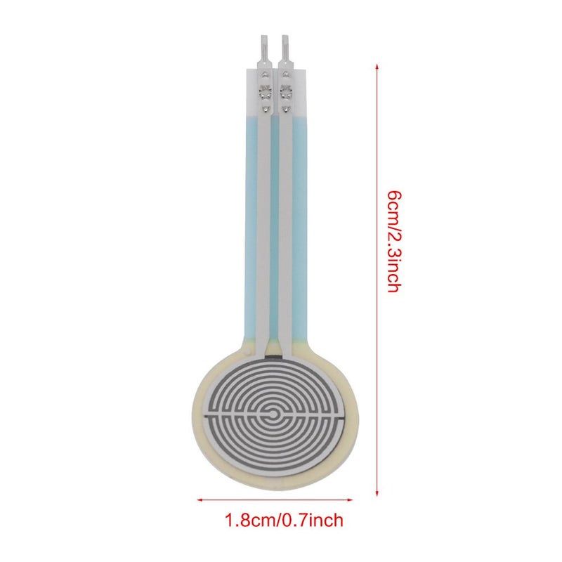 Wal front Thin Film Pressure Sensor Type Pressure Transducer Force Sensing Resistor Force Sensitive Resistor Long Tail 0-10kg for 1.27cm / 0.5" Diameter - Image 2
