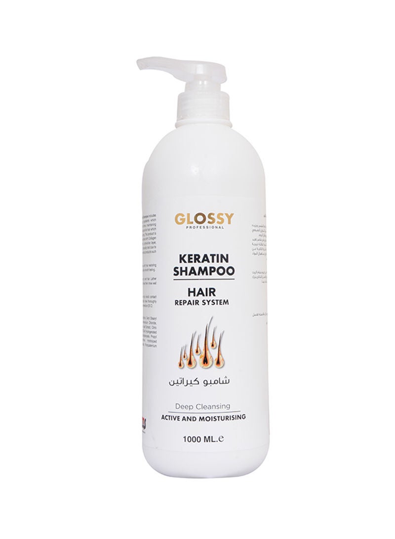 Glossy Keratin Shampoo Hair Repair System Keratine