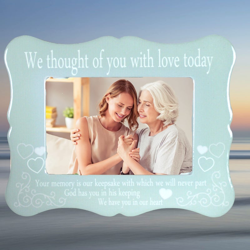 بانبيري ديزاينز بانبيري تصاميم إطار الصورة التذكارية فكرنا فيك مع الحب اليوم - ذكرى ذكرى رسالة هدية التعاطف - في الذاكرة المحبة - Image 5