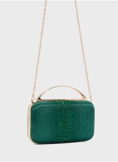 Ella Limited Edition Diamante Clutch With Metal Handle  - Image 3