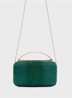 Ella Limited Edition Diamante Clutch With Metal Handle  - Image 1