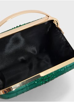 Ella Limited Edition Diamante Clutch With Metal Handle  - Image 5