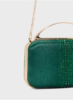 Ella Limited Edition Diamante Clutch With Metal Handle  - Image 4