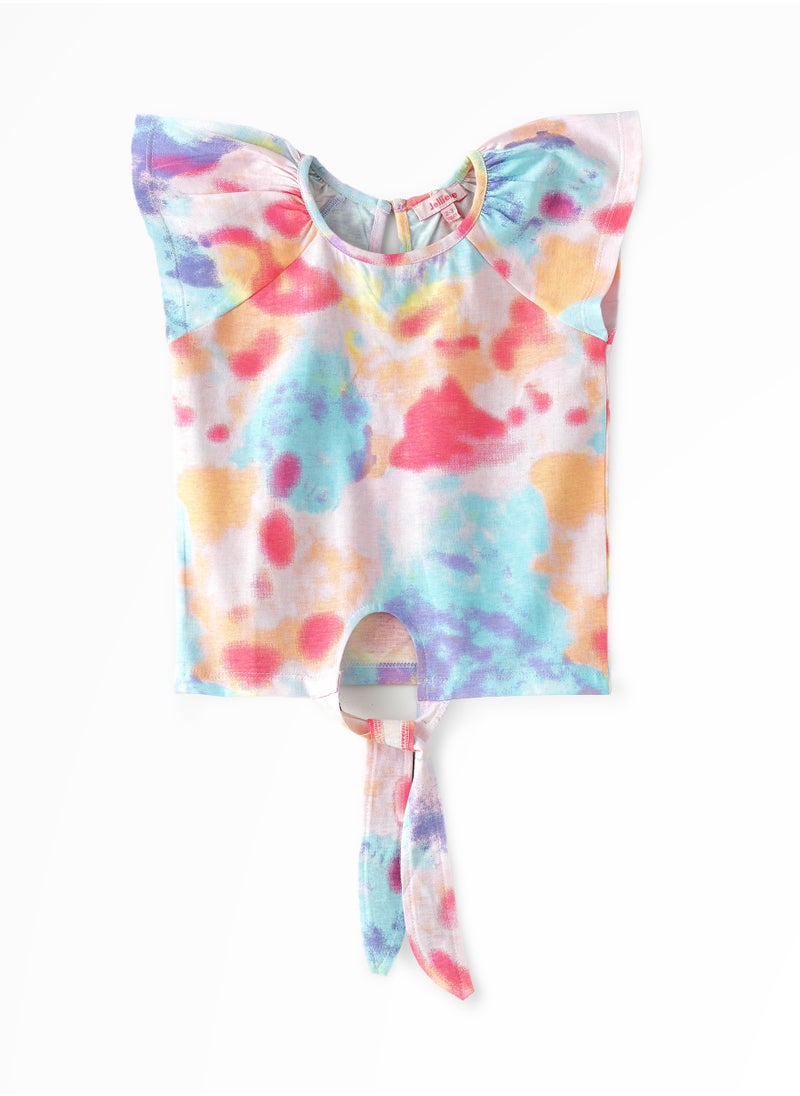 Jelliene Sunshine Squad: Girls' Breezy Cotton Tees Playful Prints & Summer Fun  - Image 1